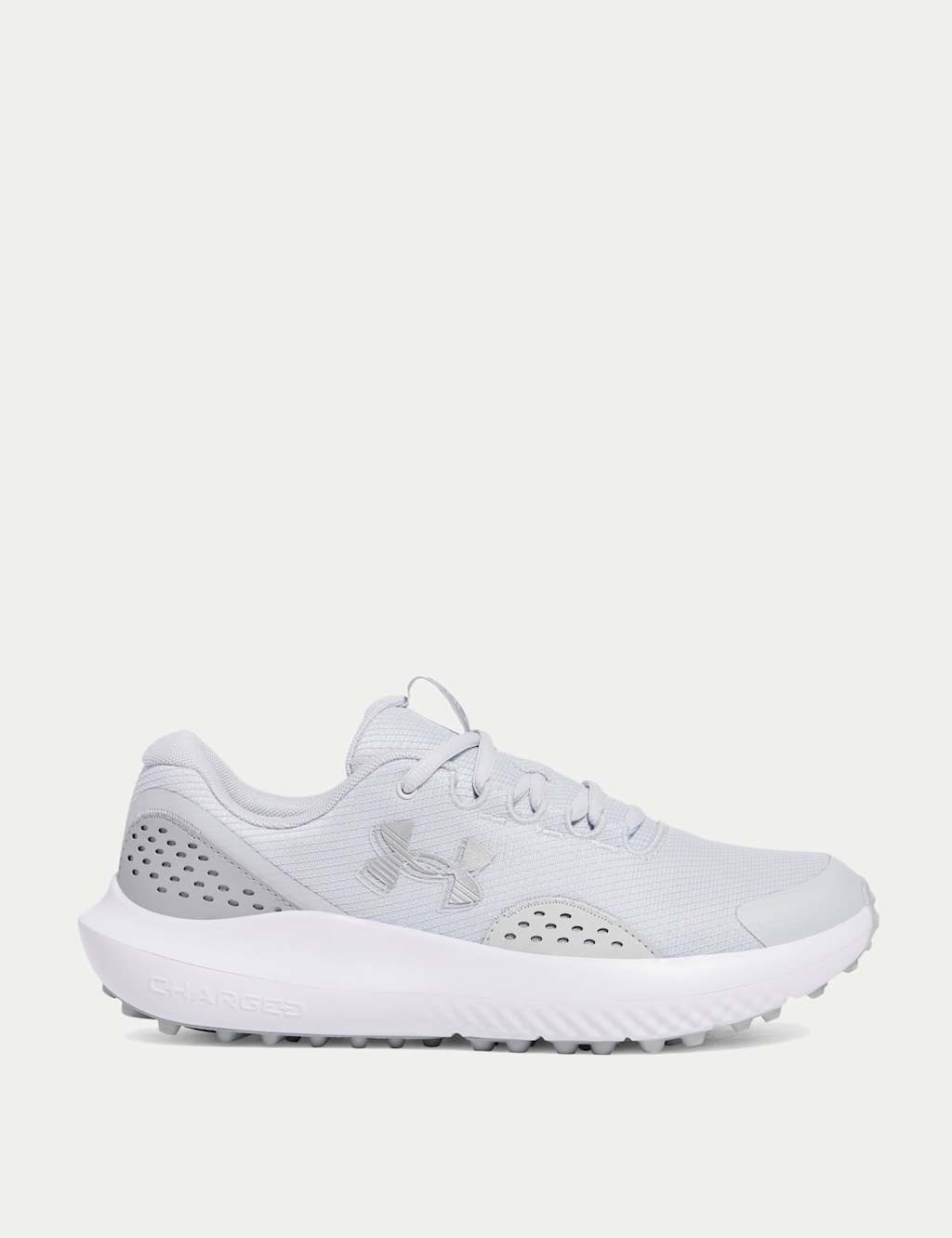 Under Armour Men's Surge Sports Trainers - 9 - White Mix, Black Mix,White Mix