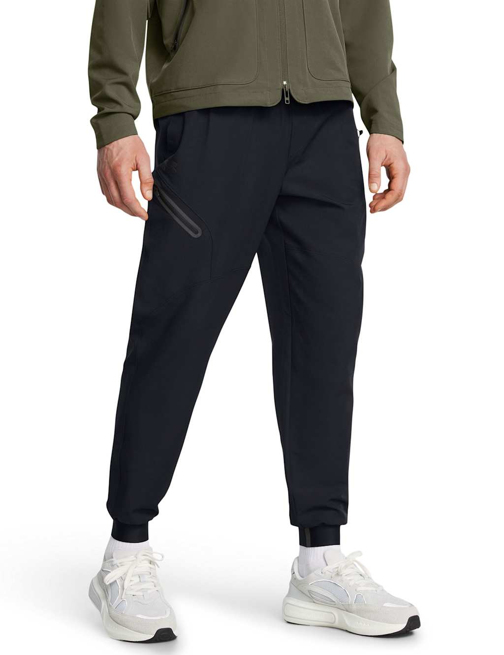 Under Armour Unstoppable Side Zip Cuffed Joggers Black