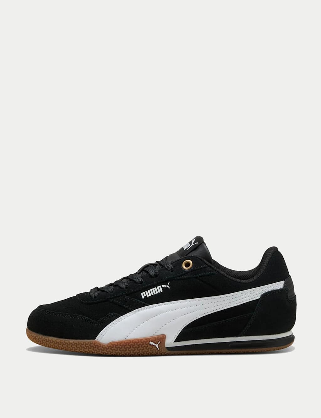 Puma Bella Dona SD Suede Trainers Black Mix