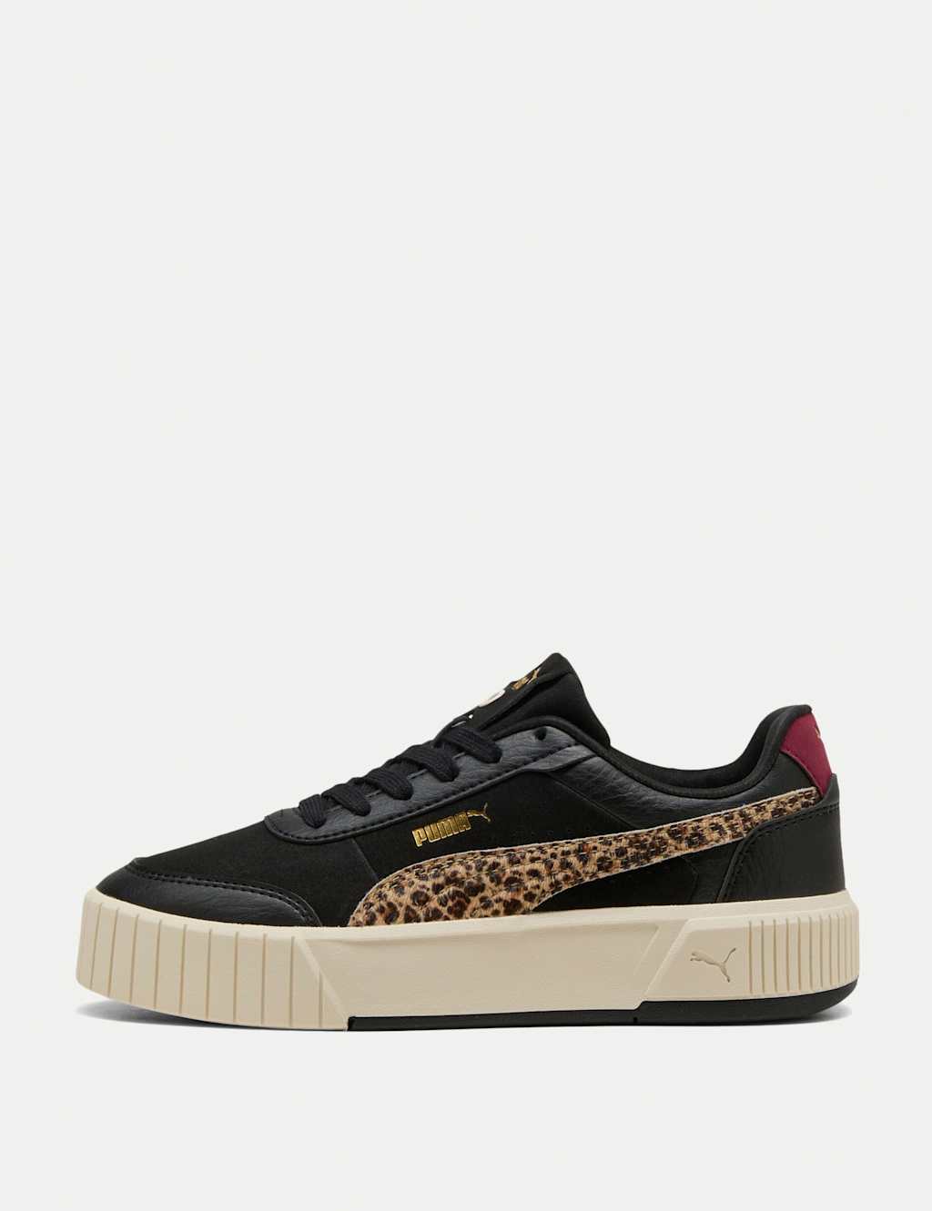 Puma Carina Mia Animal Flair Trainers Black Mix