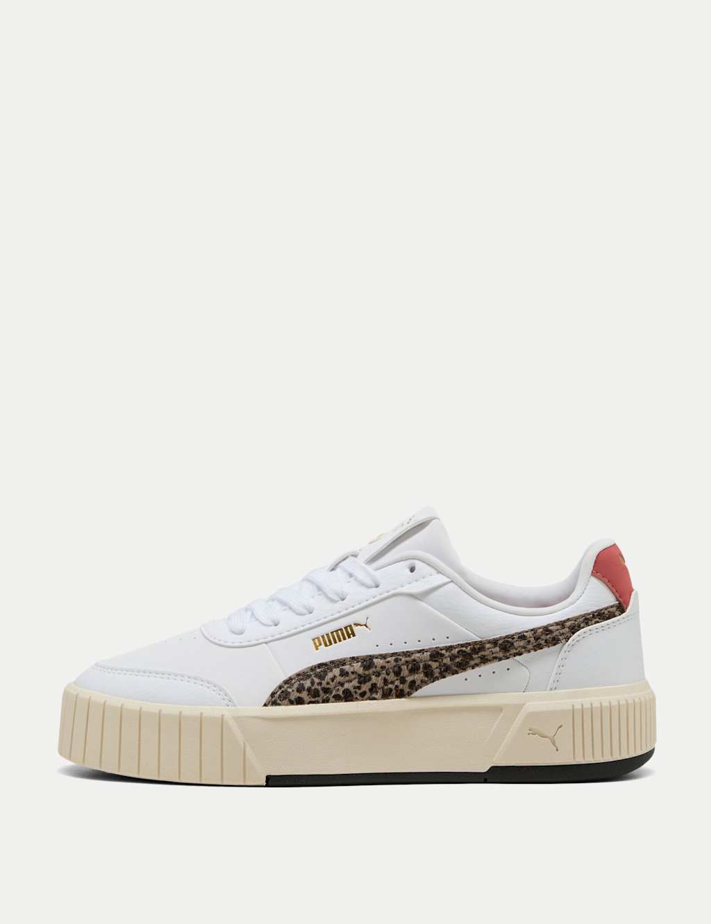 Puma Carina Mia Animal Flair Trainers White Mix