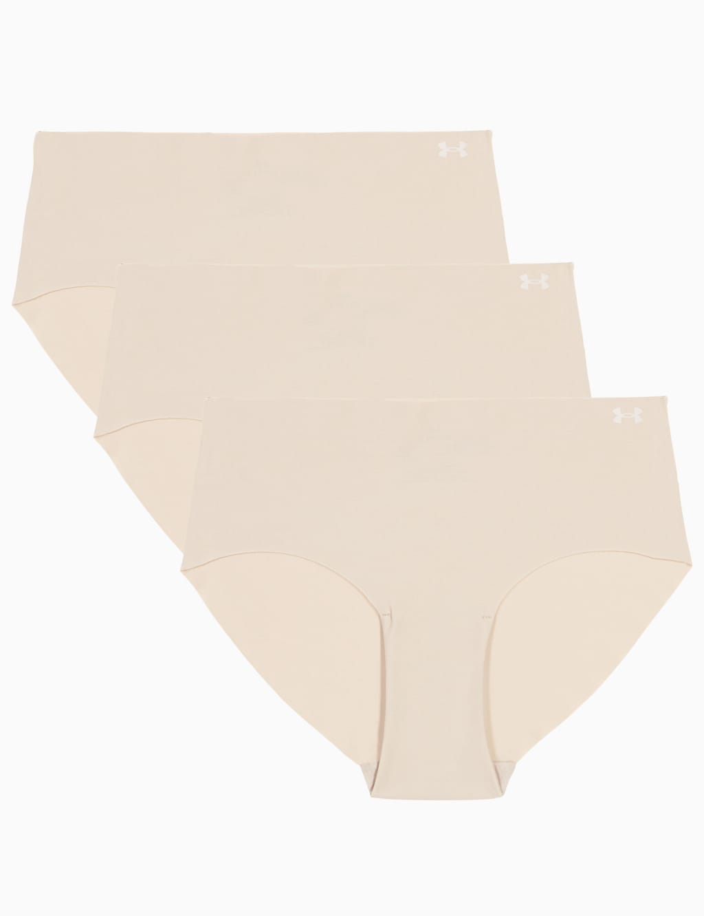 3pk Pure Stretch No Show Hipster Knickers
