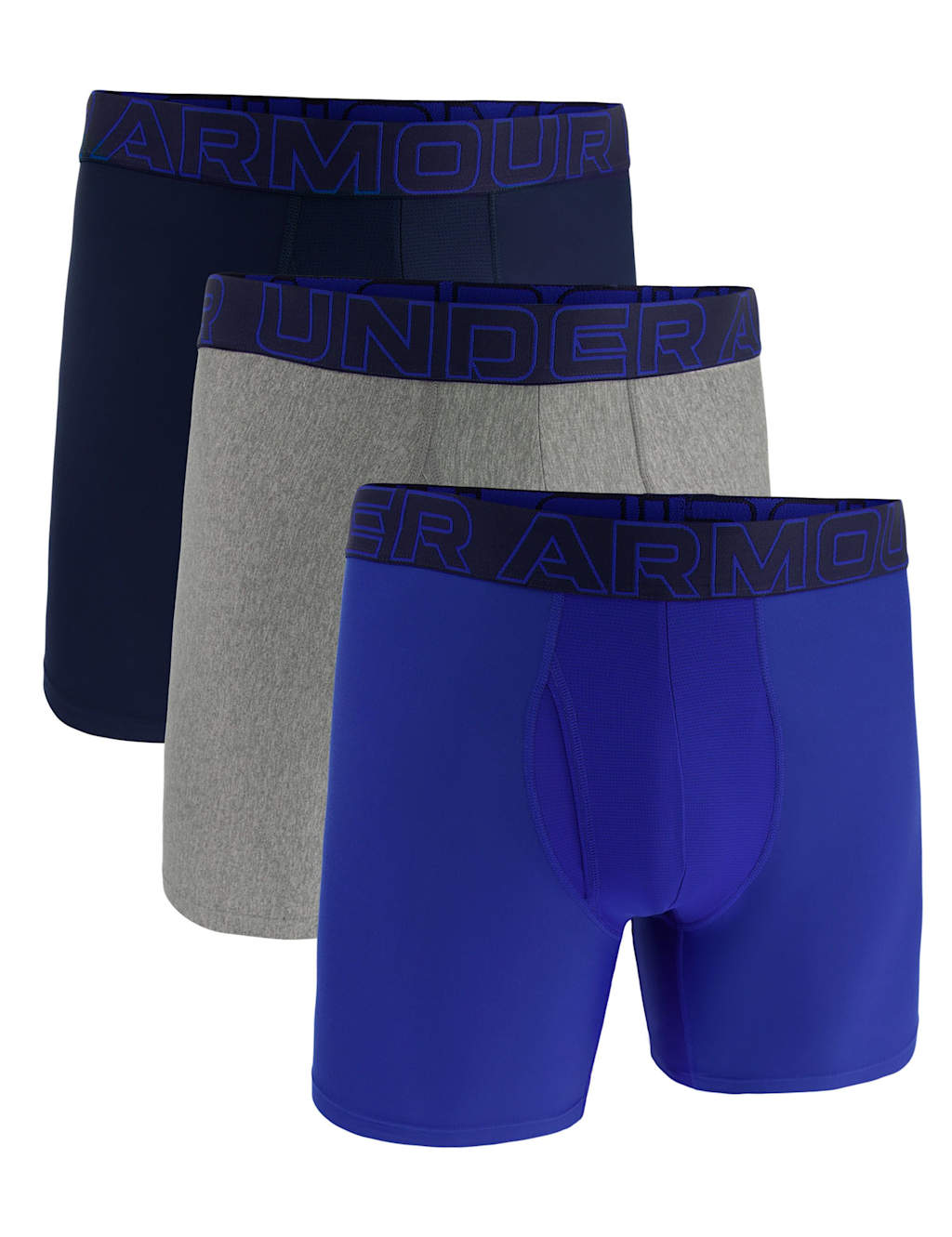 Under Armour 3pk Performance Cotton Rich Boxers Air Force Blue