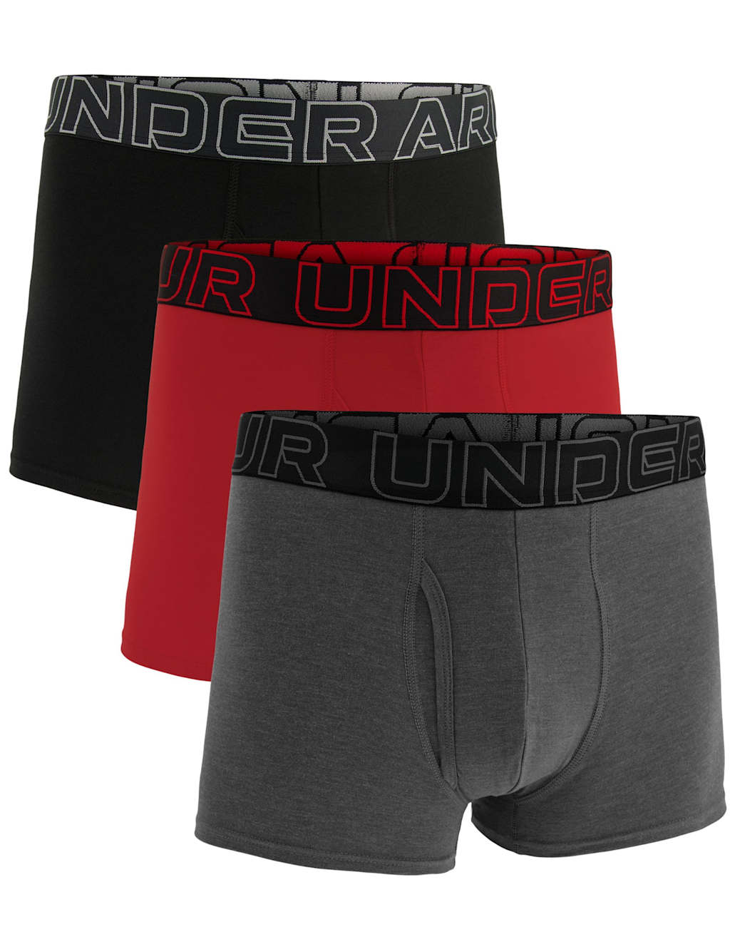 Under Armour Men's 3 Pack Performance Cotton Rich Boxers - M - Purple
