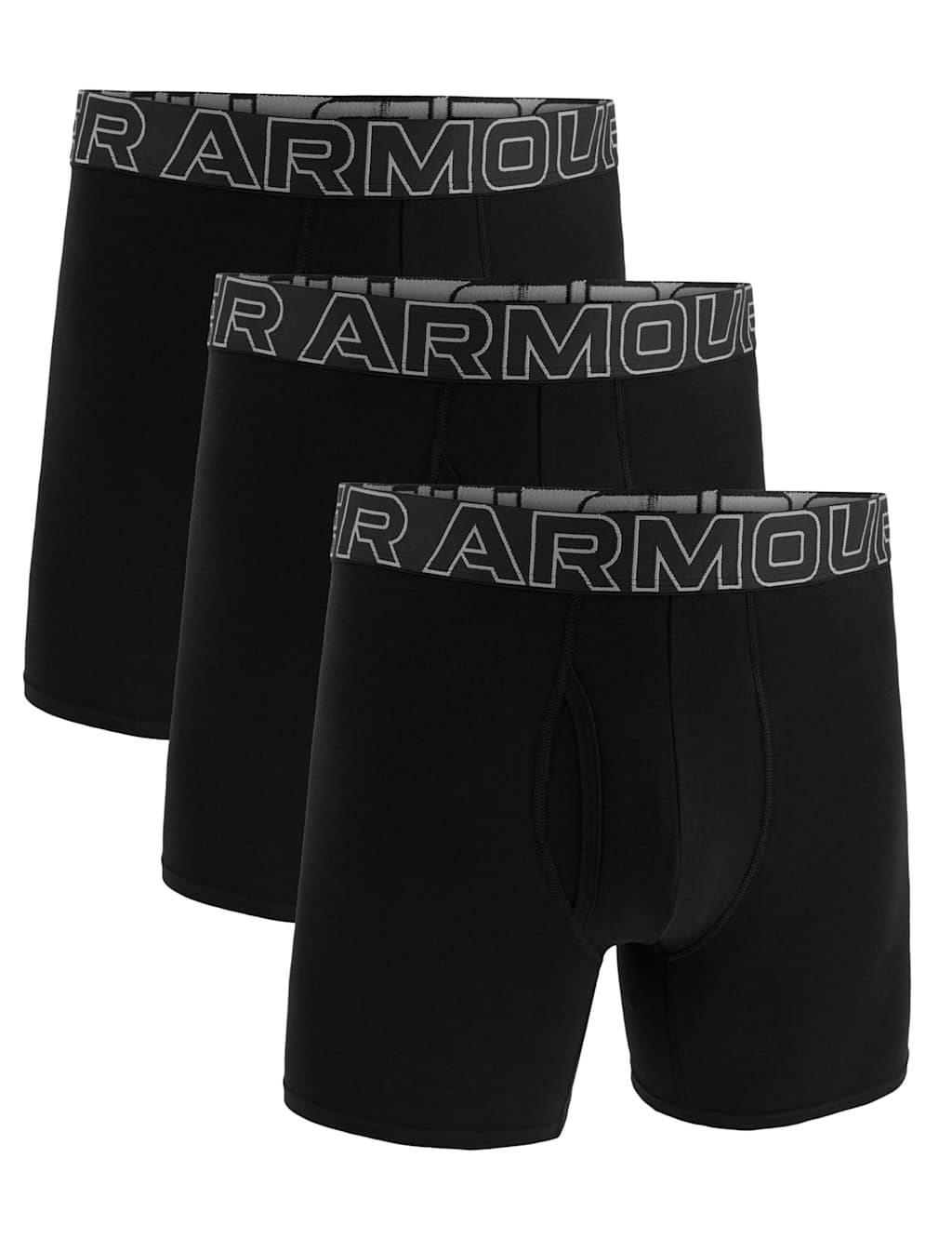 Under Armour Men's 3 Pack Performance Cotton Rich Boxers - M - Black Mix