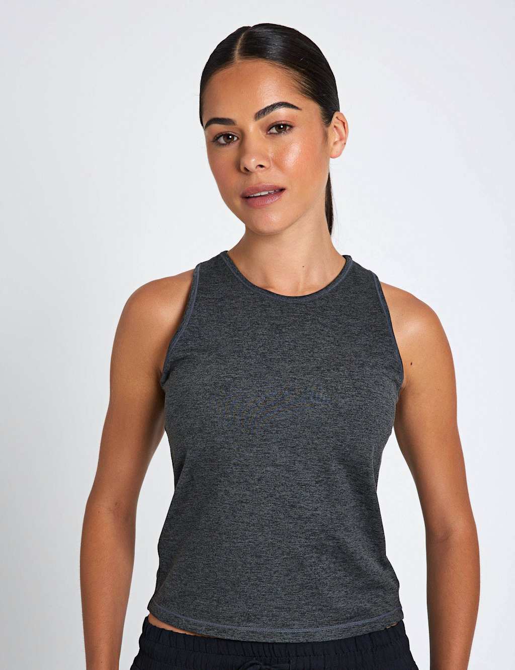 Girlfriend Collective Reset Crew Neck Vest Top Grey