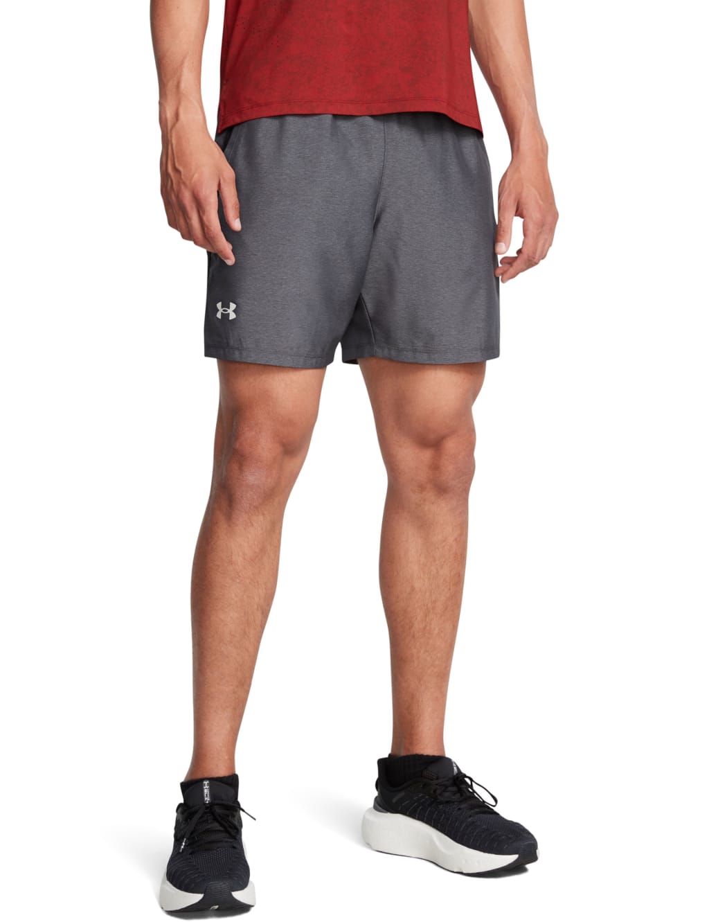Launch 7in Heather Stretch Running Shorts