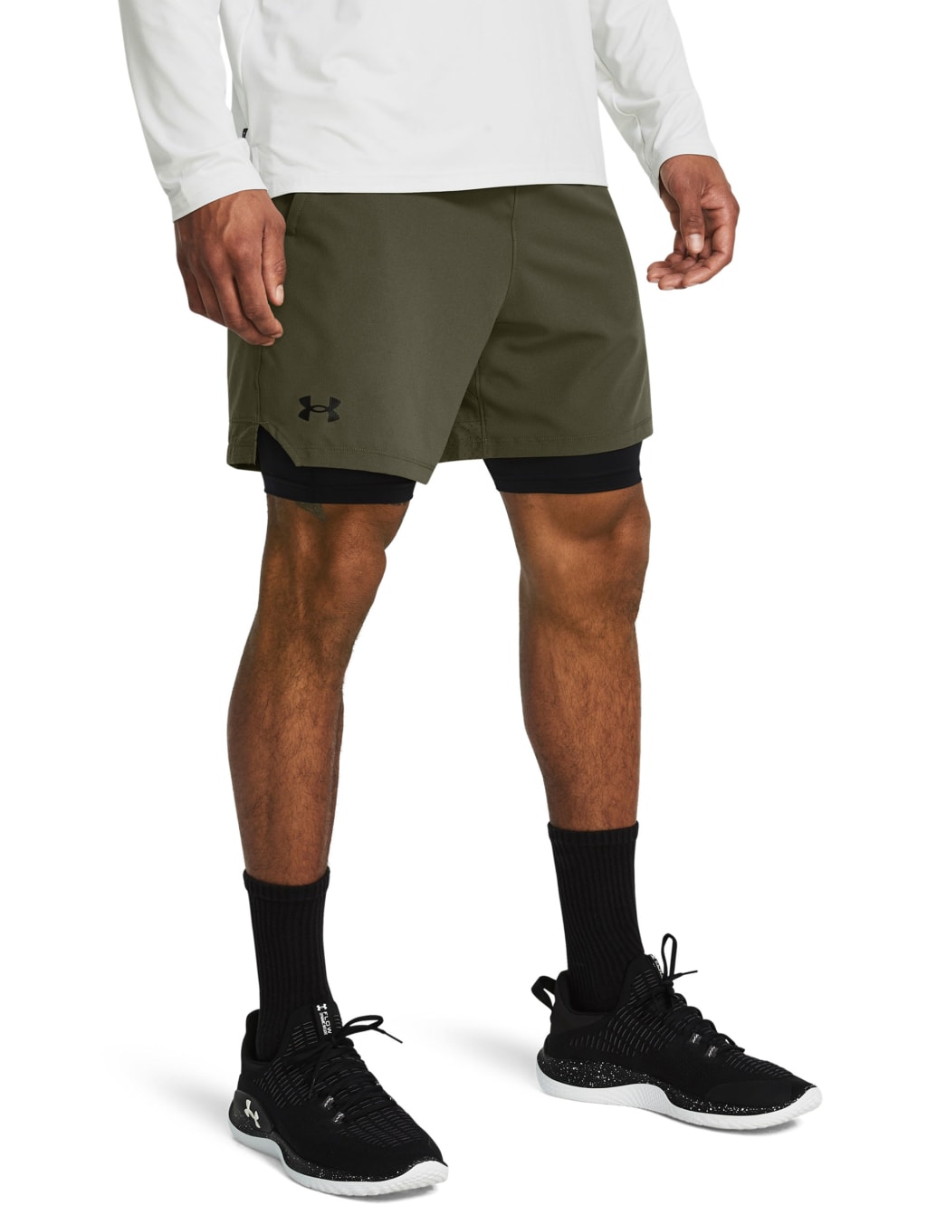thumbnail image 2 of Mountain Warehouse Motion Men's 2-in-1 Active Shorts | Lightweight Running Shorts With UV Protection 2 of 12