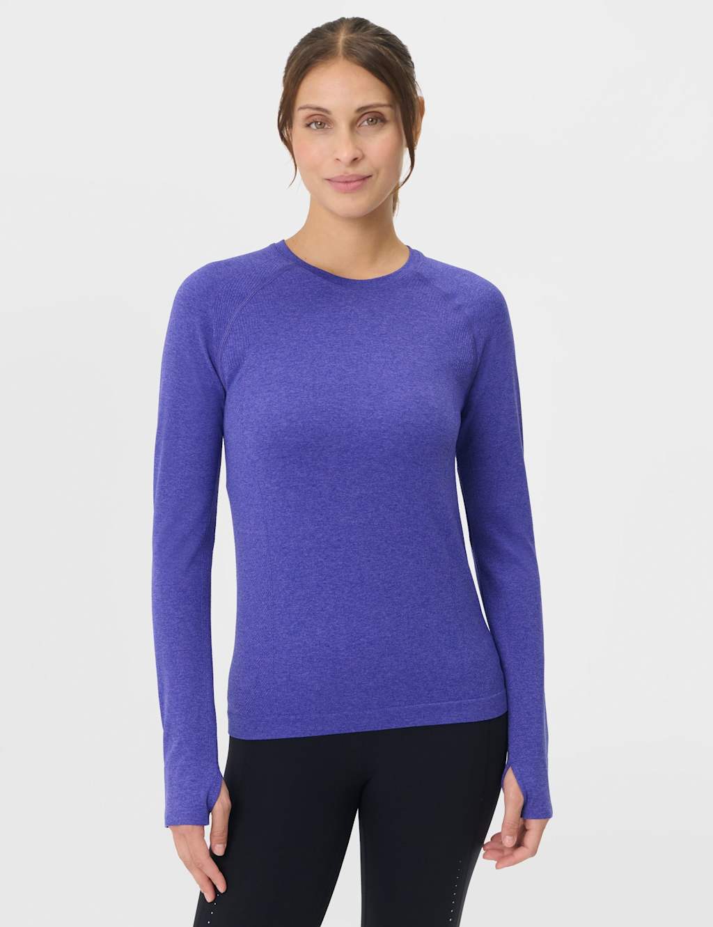 Sweaty Betty Women's Athlete Seamless Crew Neck Top - Extra Large - Blue