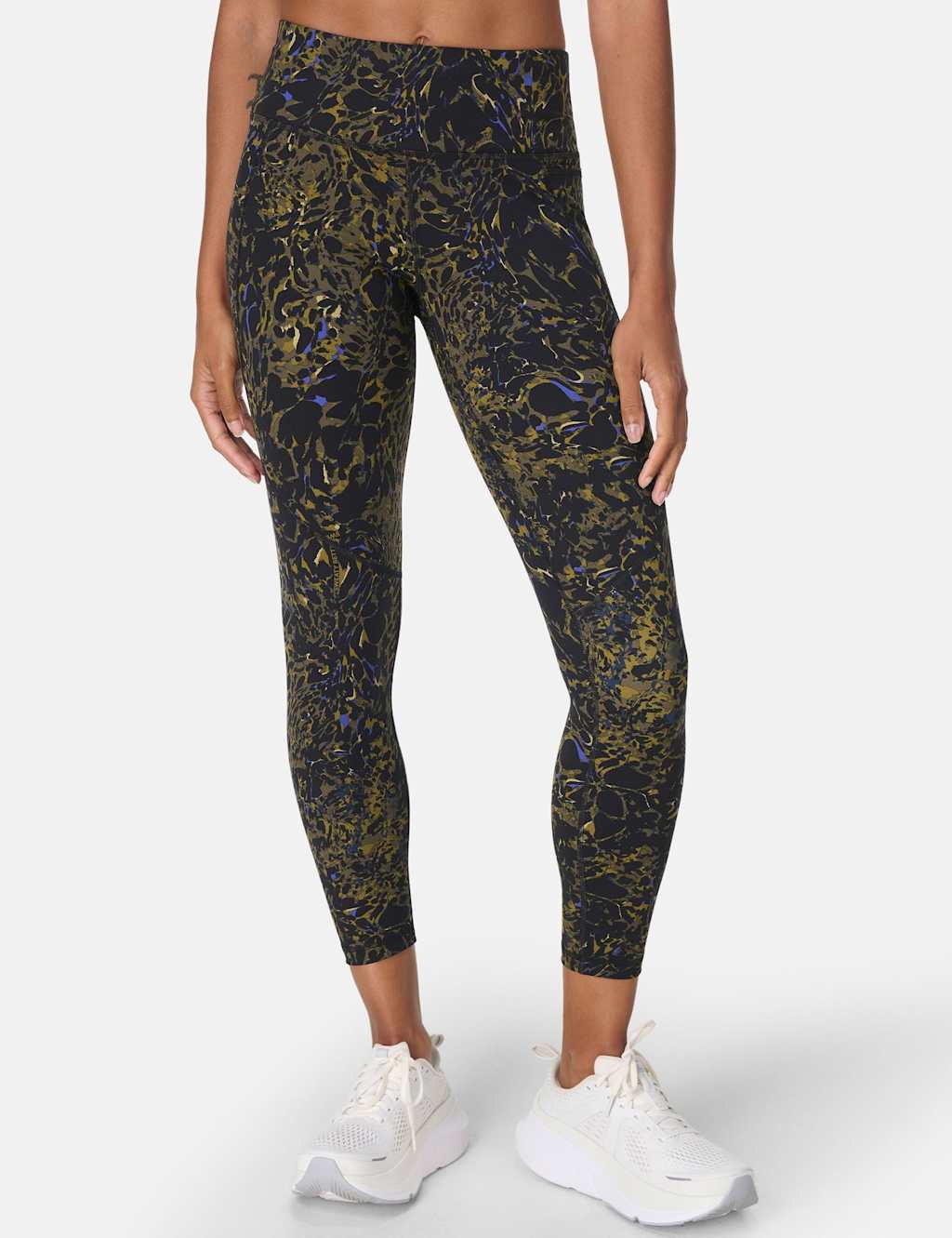 Sweaty Betty Power Printed 7/8 Leggings Green Mix