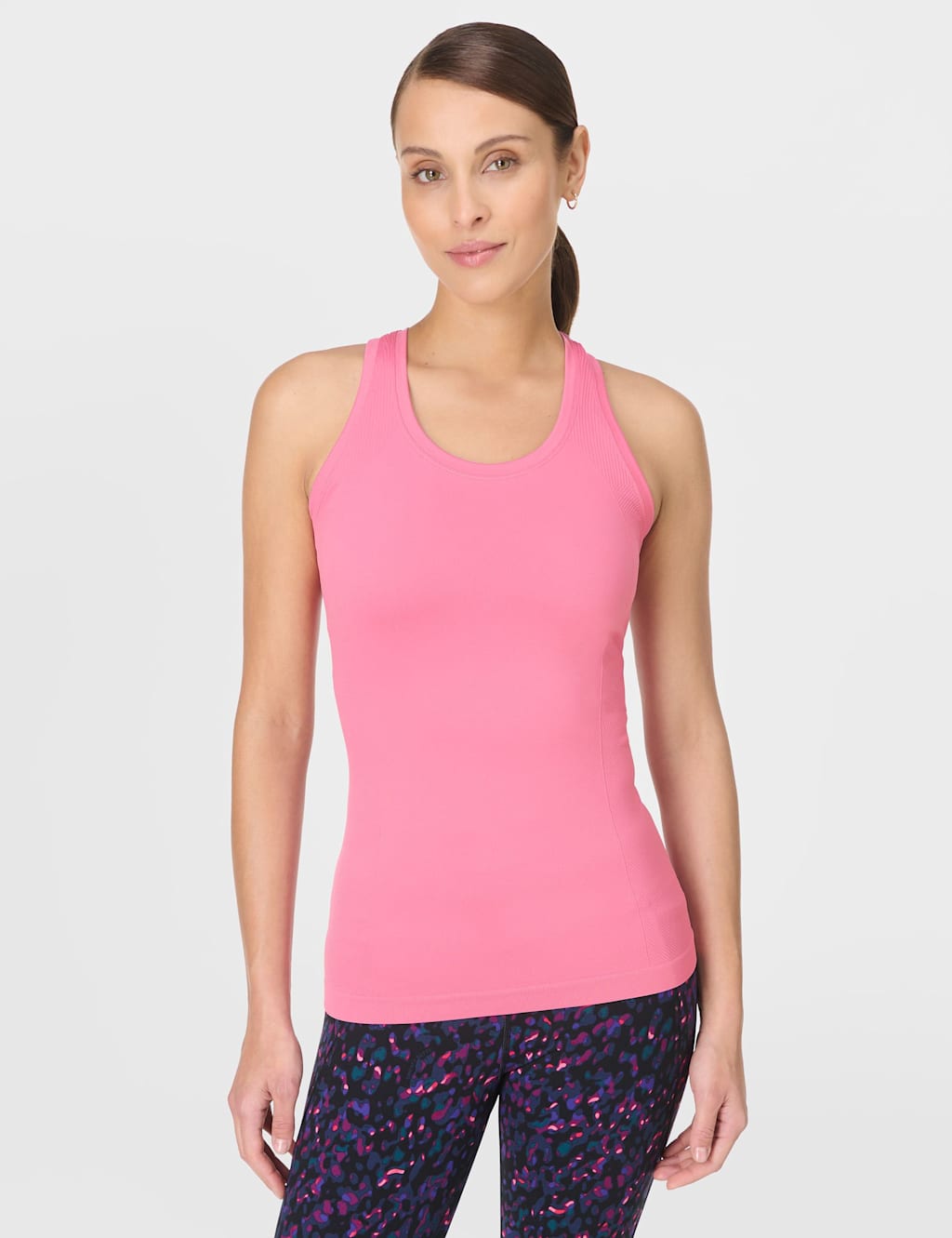 Sweaty Betty Athlete Seamless Workout Vest Top Hot Pink