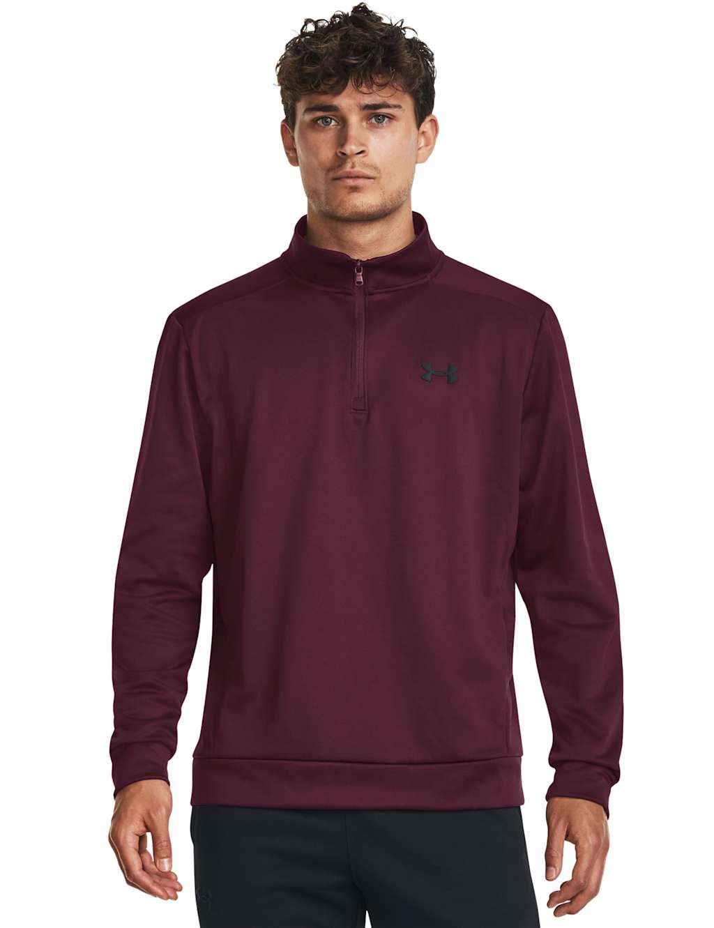Under Armour Armour Fleece Funnel Neck Sweatshirt Burgundy