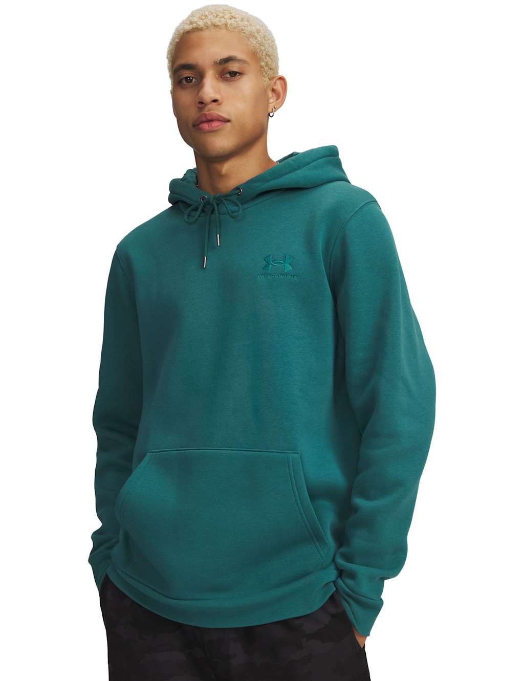 Under Armour Men's Icon Fleece Hoodie - L - Dark Teal