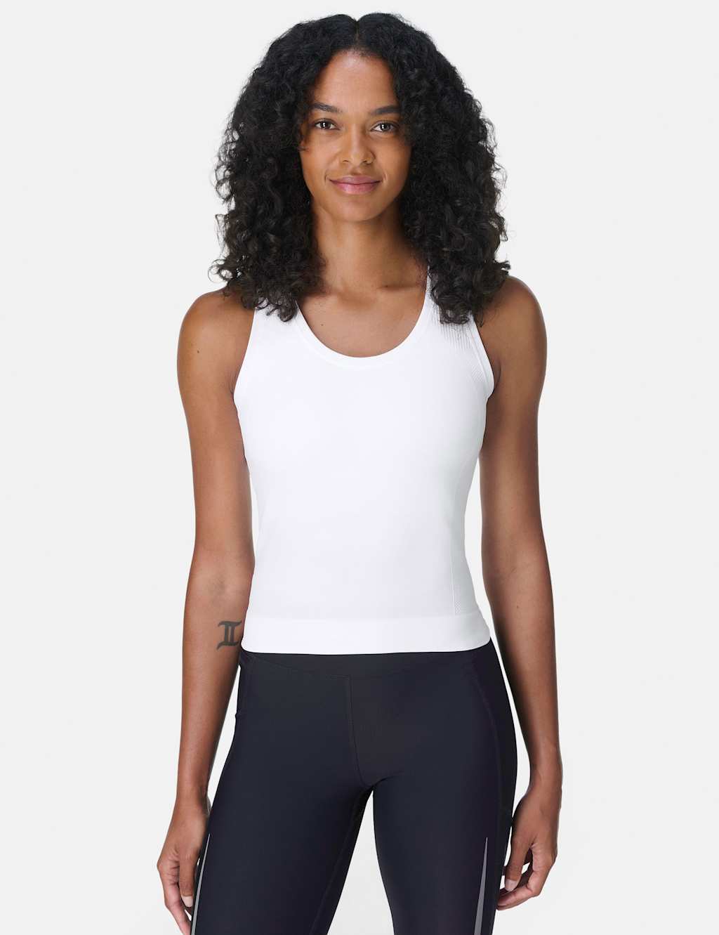 Sweaty Betty Athlete Seamless Crop Vest Top White