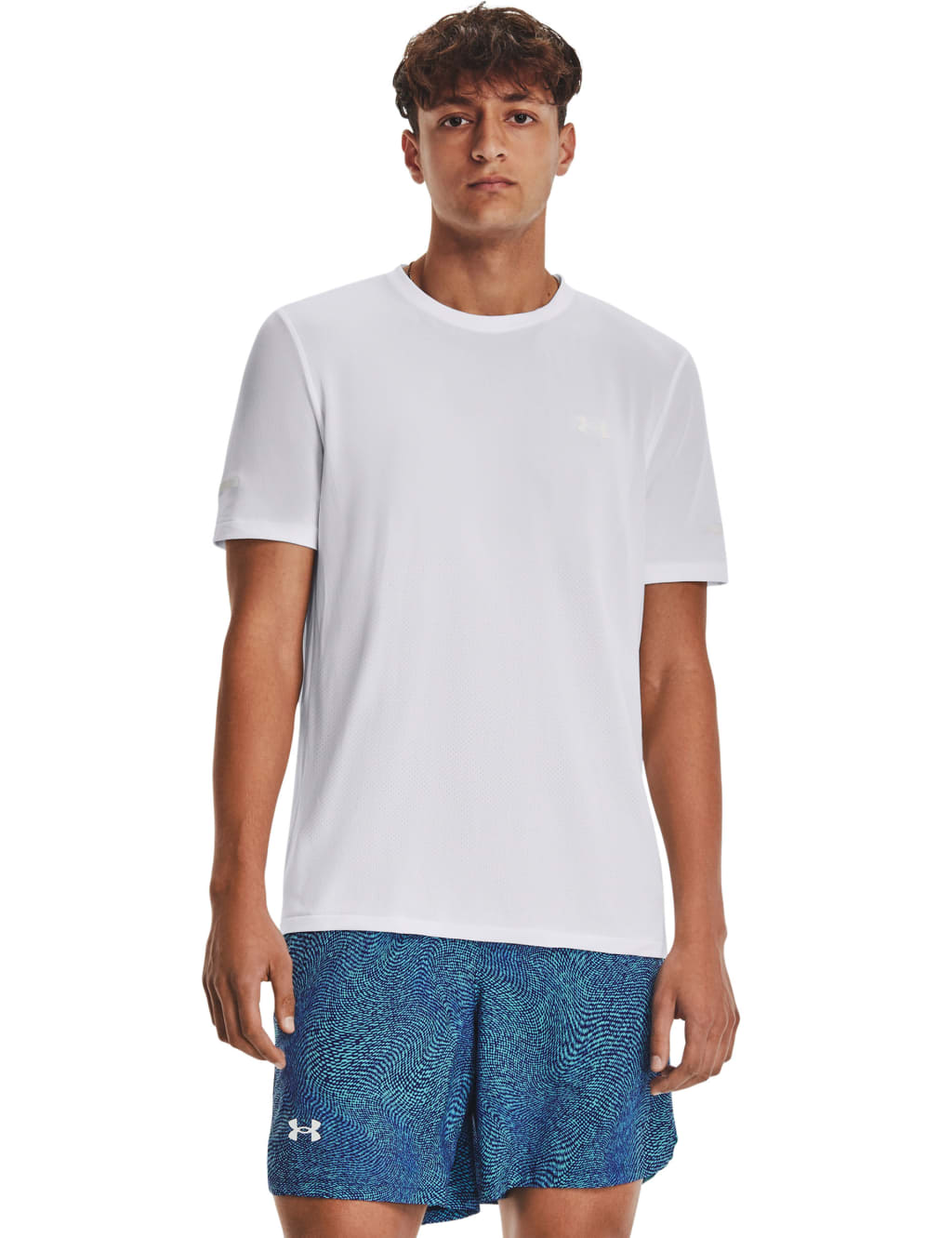 Under Armour Men's Stride Training T-Shirt - M - White, Grey,White