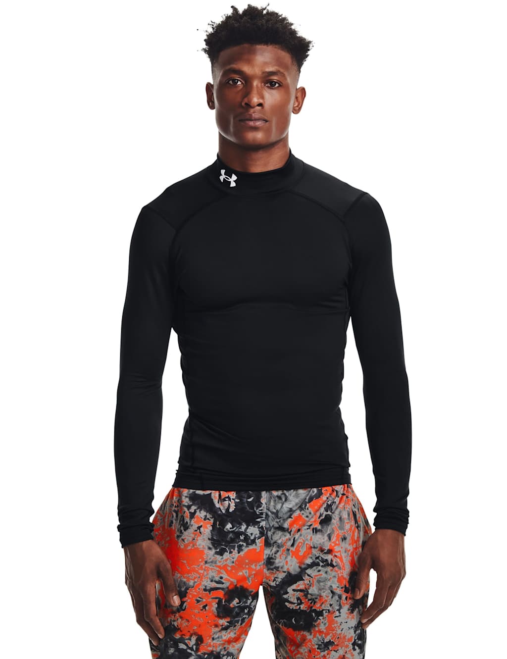 Under Armour Men's ColdGear® Compression Baselayer Top - Black, Black,Dark Navy