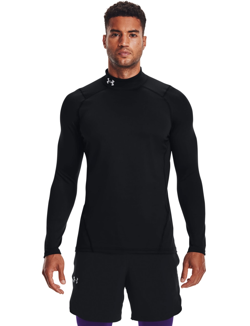 Under Armour Cold Gear Armour Funnel Neck Baselayer Top Black