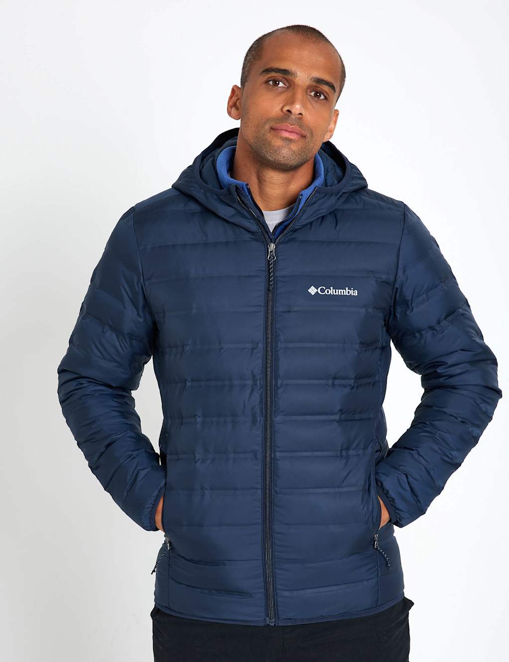 Columbia Lake 22 II Hooded Puffer Jacket Navy