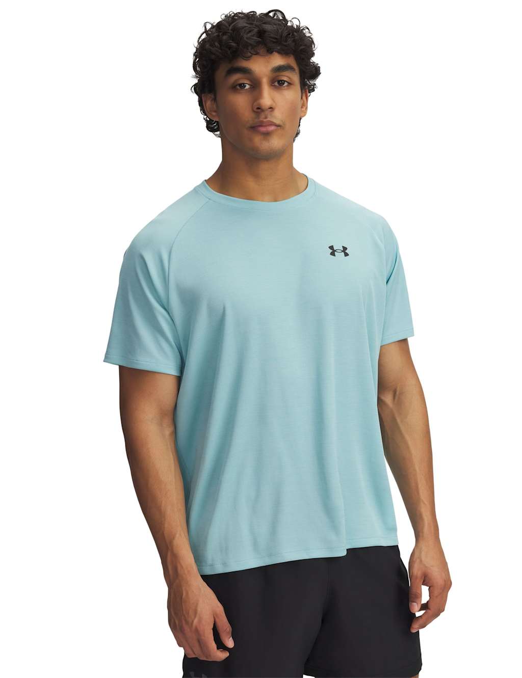 Under Armour Men's Tech Textured Sports T-Shirt - L - Light Blue, Light Blue,Pink,Grey,Taupe
