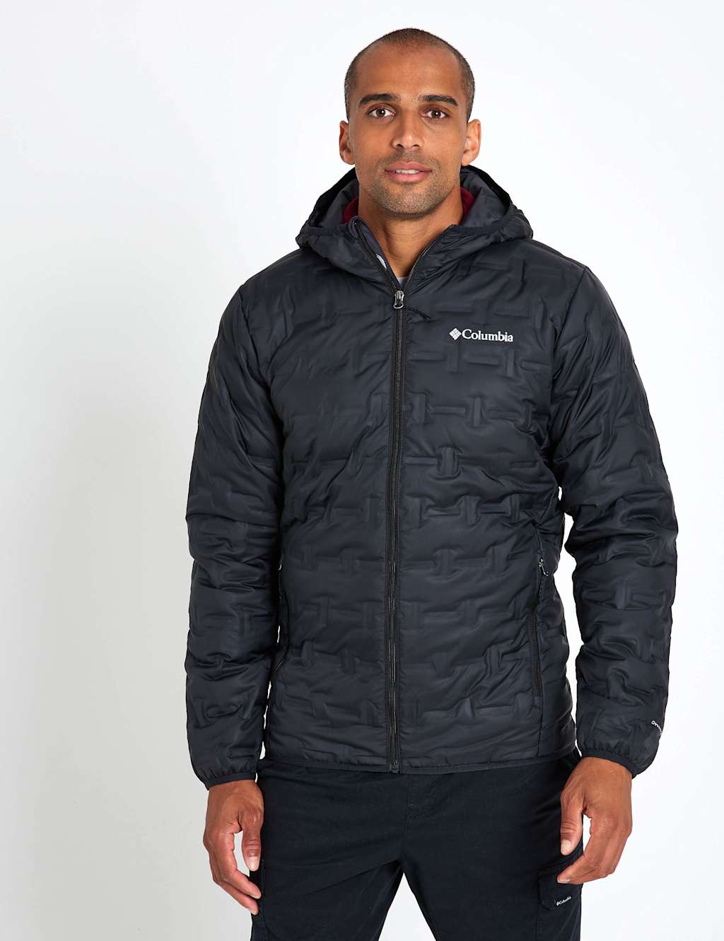Columbia Delta Ridge II Hooded Puffer Jacket Black