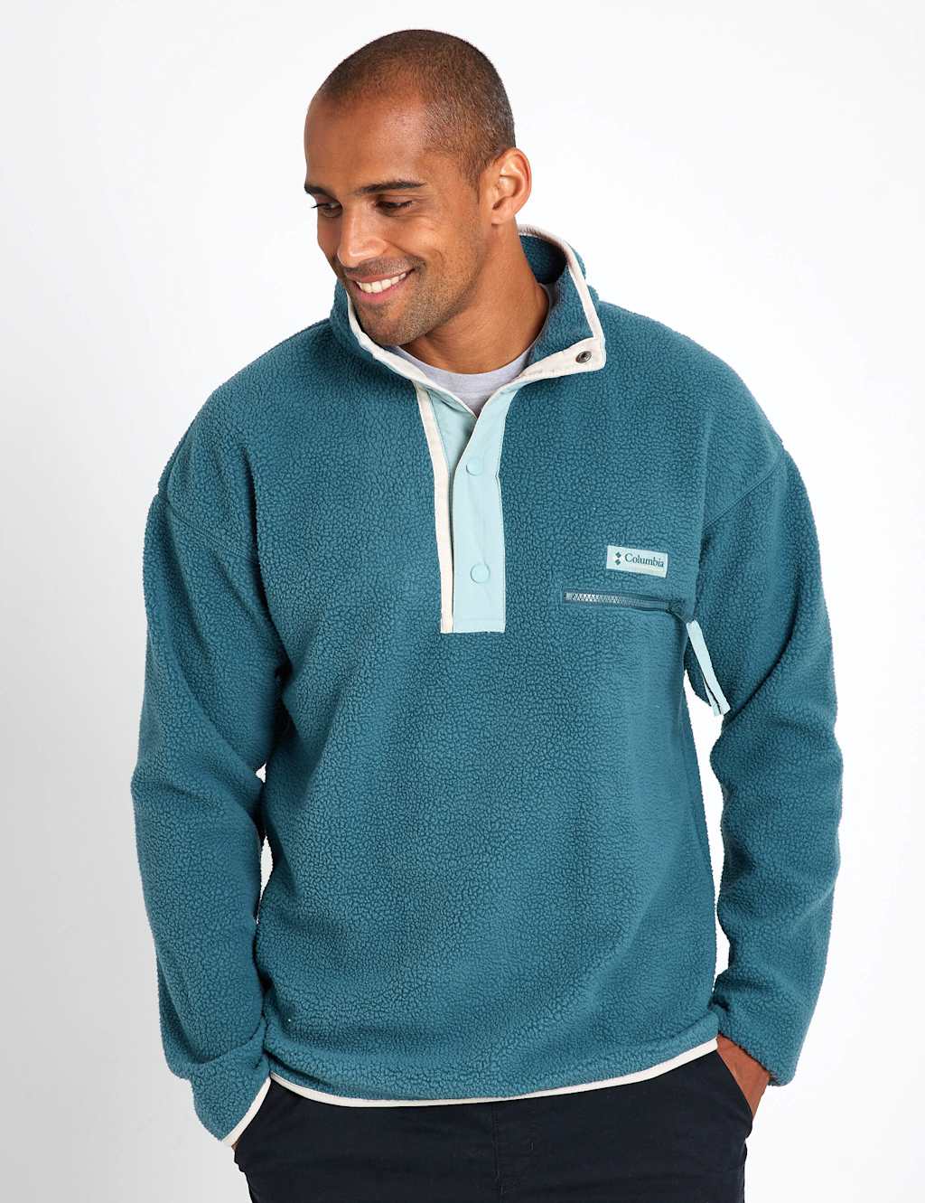 Columbia Helvetia II Funnel Neck Fleece Denim