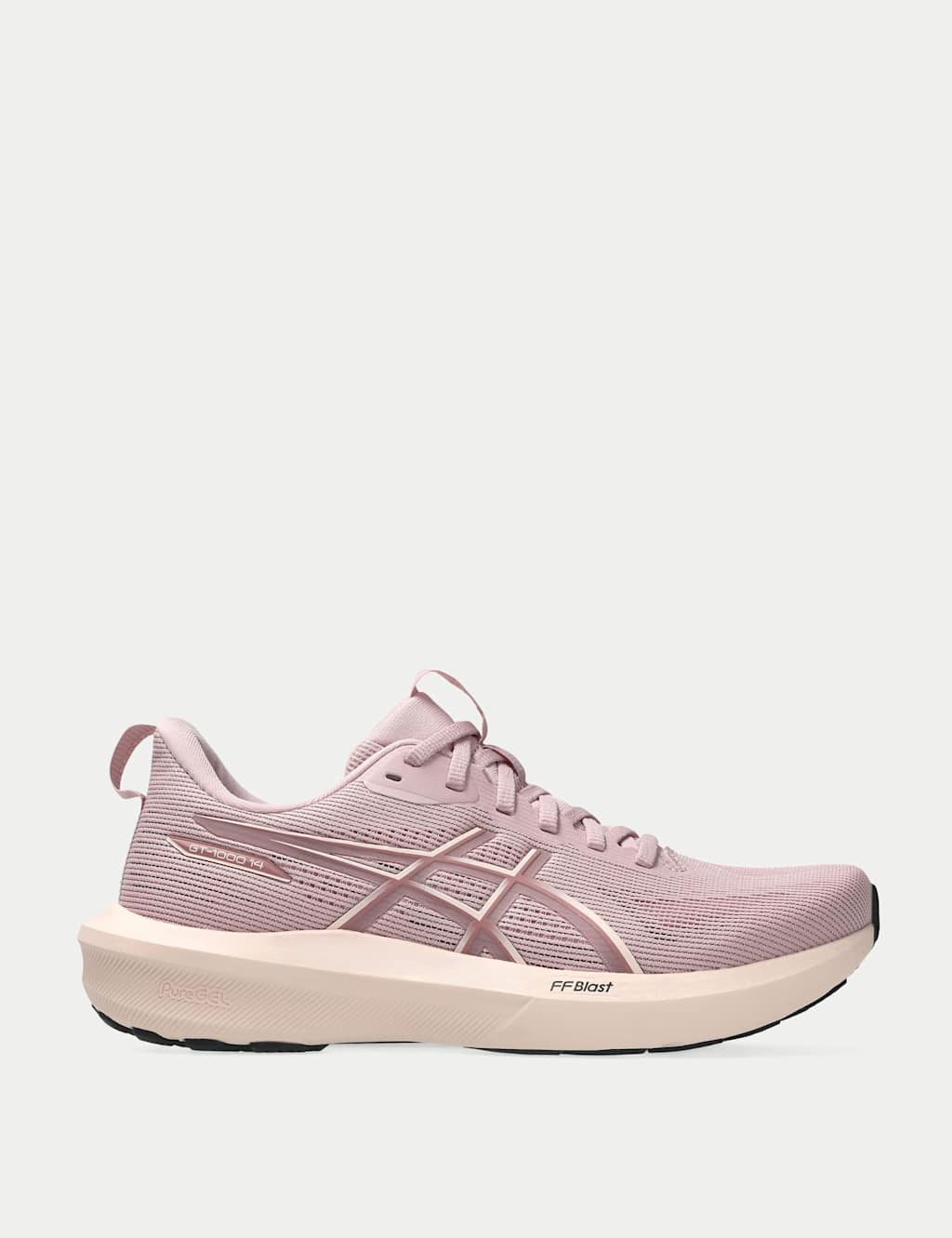 Asics Women's GT-1000 14 Trainers - 6½ - Light Pink Mix