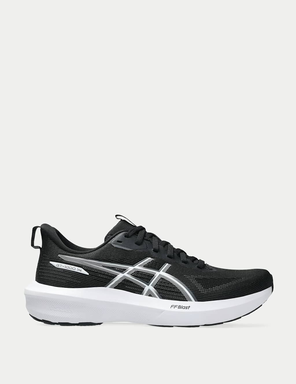 Asics Women's GT-1000 14 Running Trainers - 6 - Black Mix, Black Mix,Blue Mix