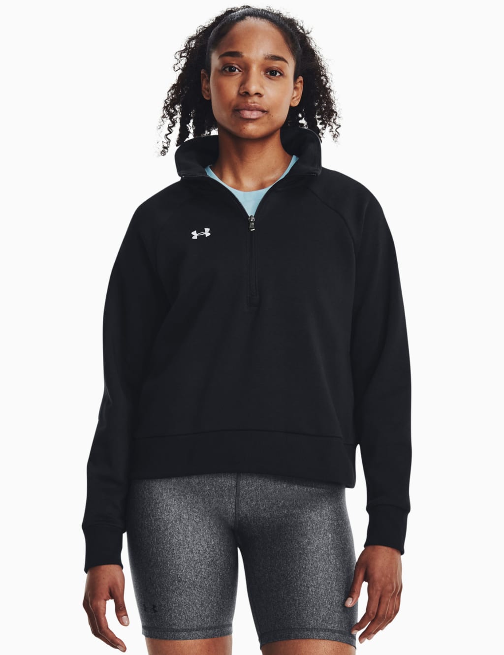 Rival Cotton Rich Fleece Half Zip Sweatshirt