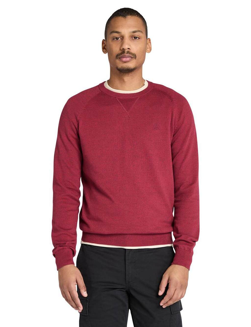 Timberland Williams River Pure Cotton Jumper Burgundy
