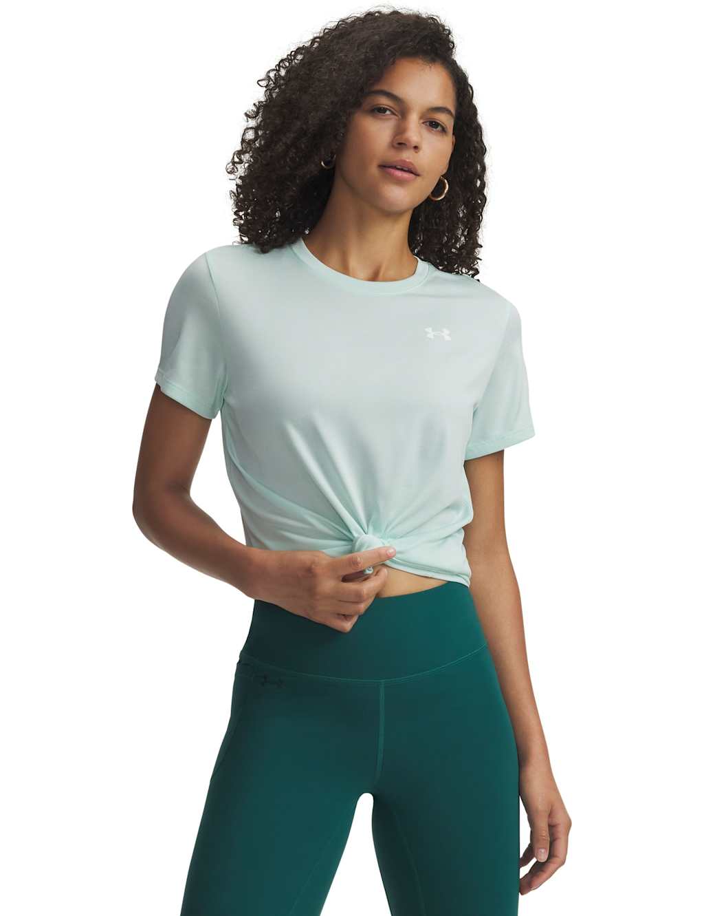 Under Armour Women's Tech Twist Crew Neck T-Shirt - Large - Mint