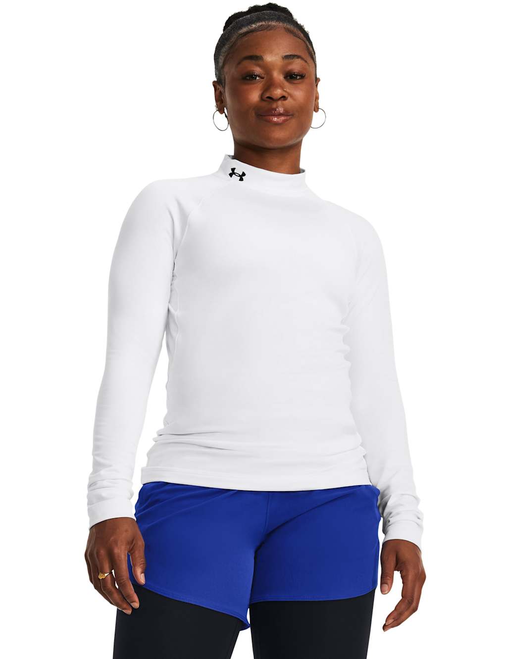 Under Armour Authentics ColdGear Funnel Neck Top White