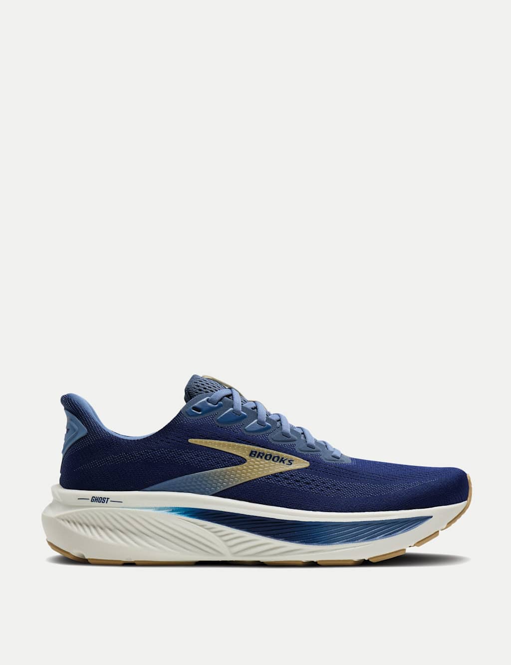 Brooks Men's Ghost 17 Running Trainers - 8 - Blue Mix - Available at M&S