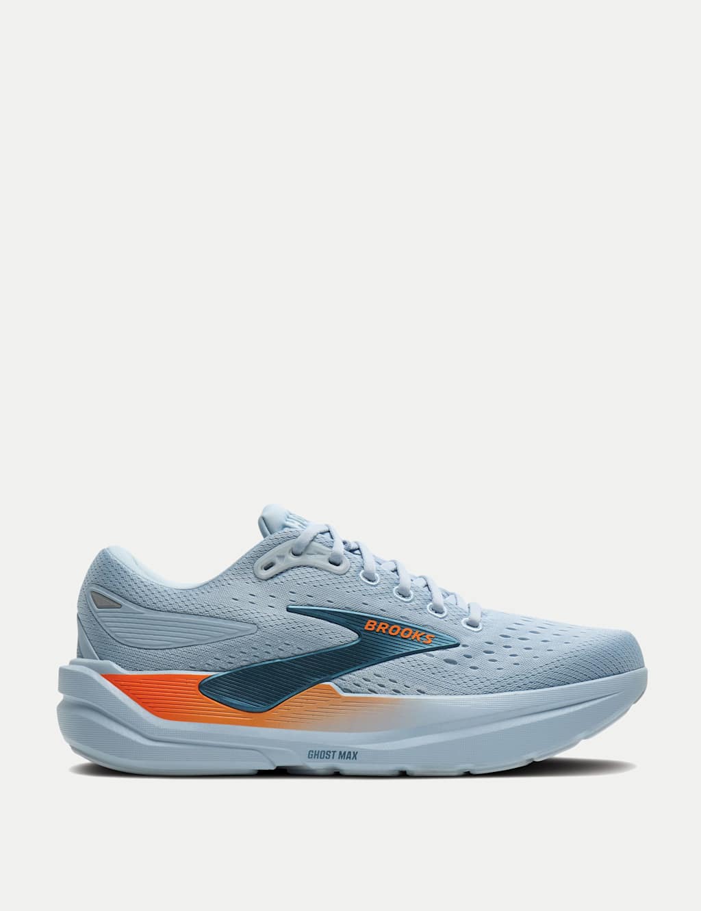 Brooks Men's Ghost Max 3 Running Trainers - 8 - Light Blue Mix - Available at M&S