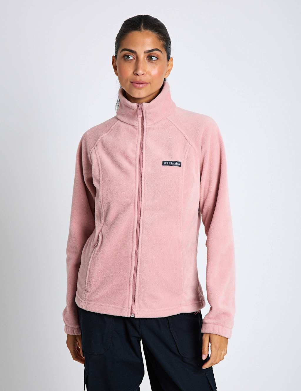 Columbia Benton Springs Zip Up Fleece Jacket Soft Pink