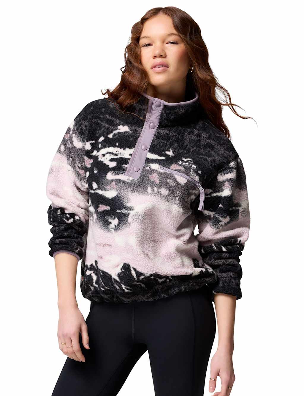 Columbia Helvetia II Printed Sweatshirt Purple Mix