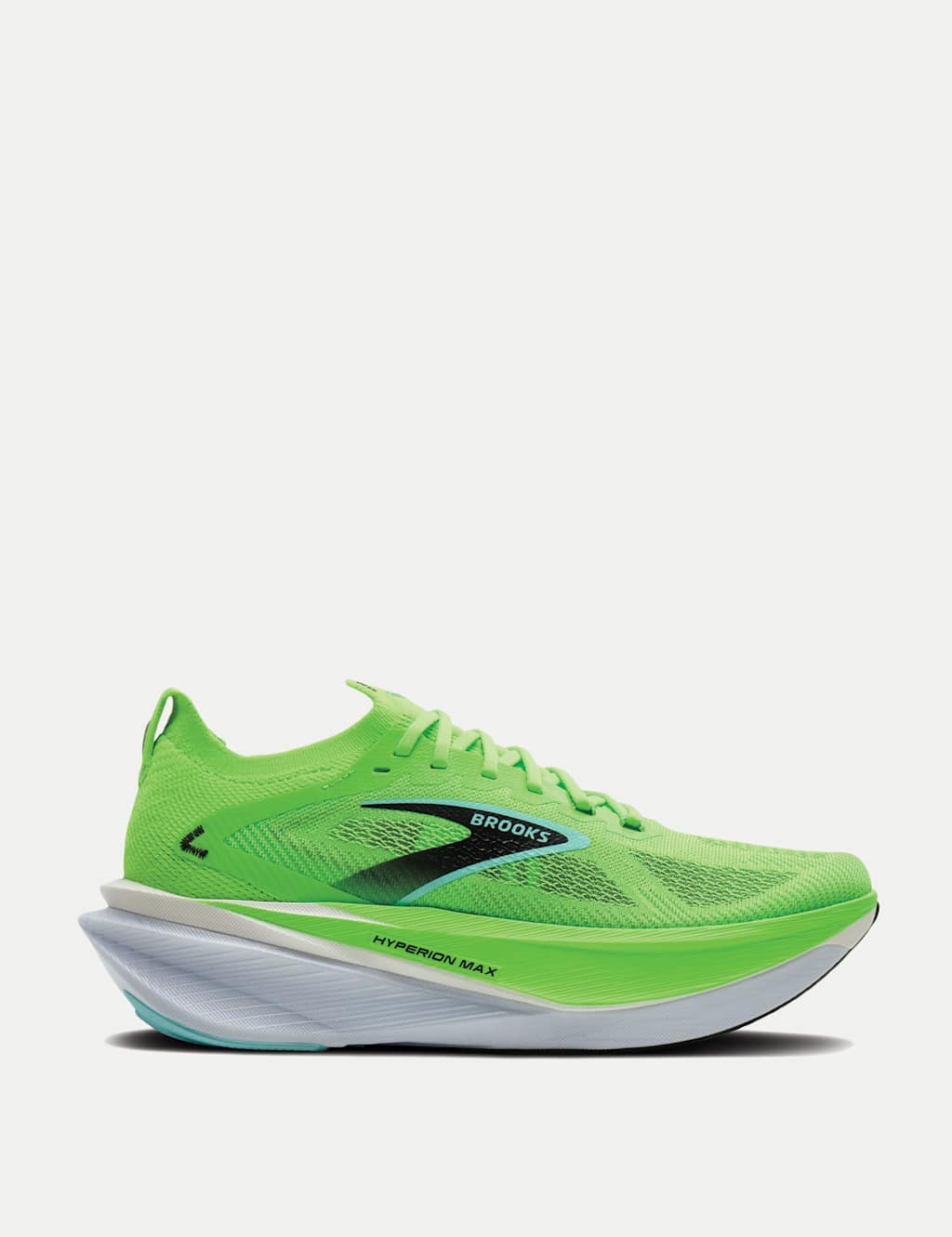 Brooks Men's Hyperion Max 3 Running Trainers - 8 - Lime Green - Available at M&S