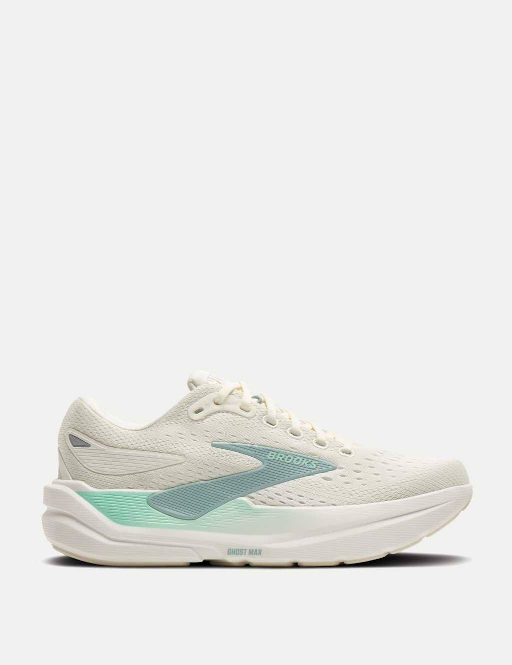 Brooks Women's Ghost Max 3 Running Trainers - 6½ - White Mix - Available at M&S