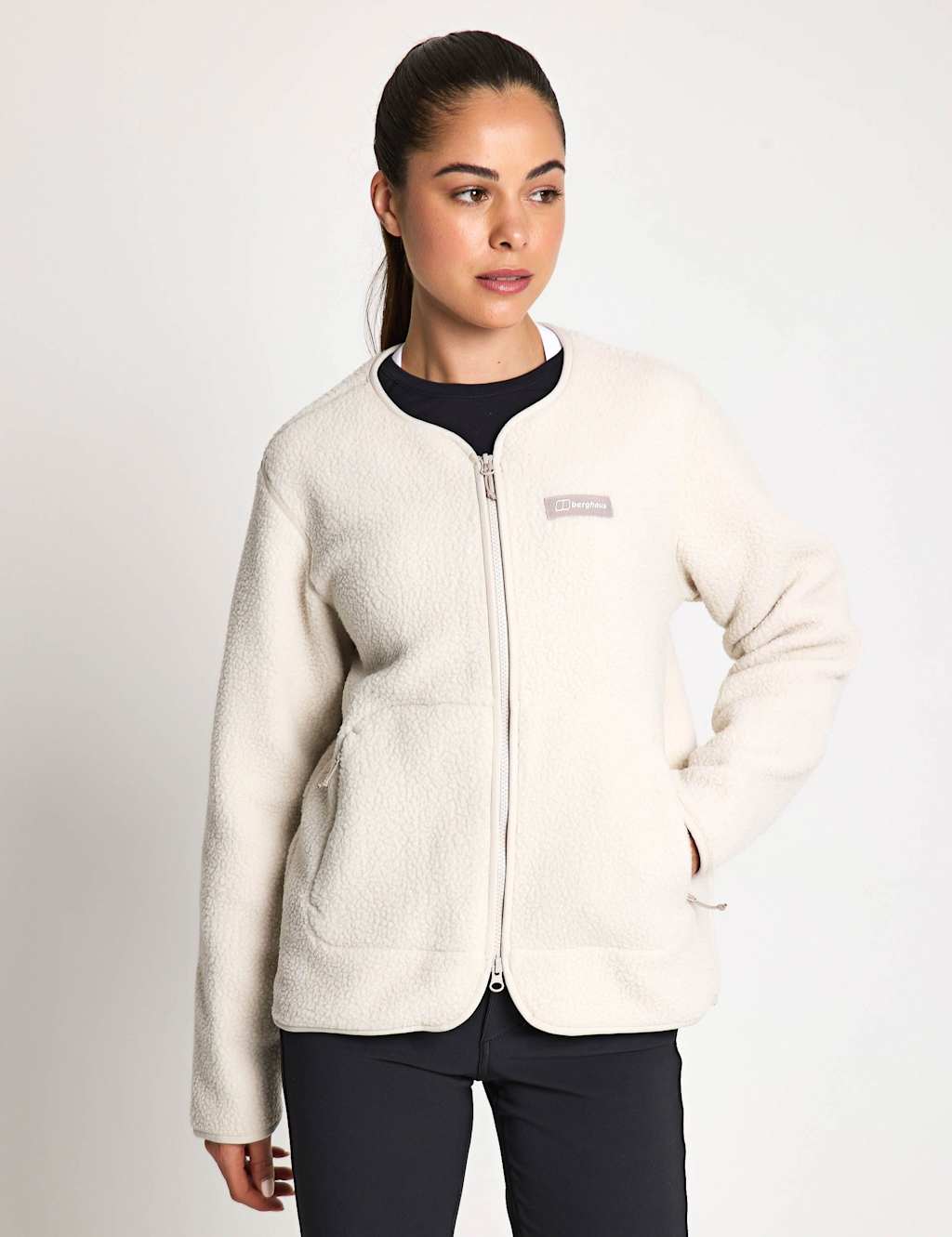 Berghaus Hanby Fleece Zip Up Jacket Stone