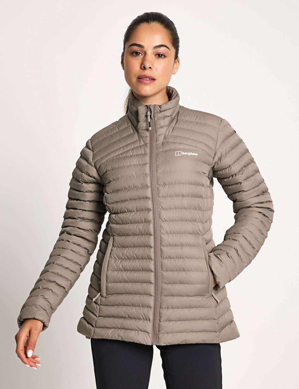 Berghaus Nula Funnel Neck Puffer Jacket Grey Marl