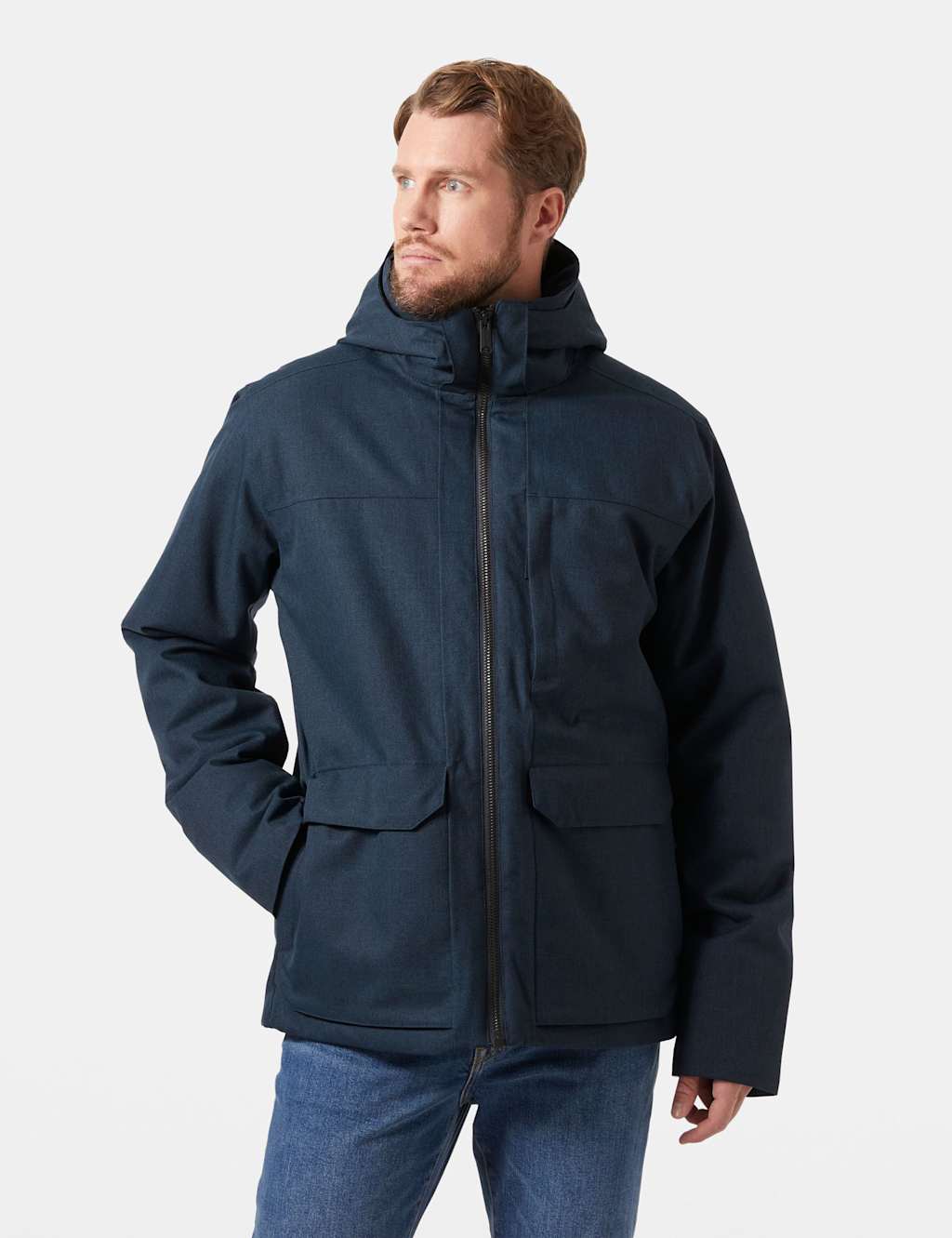 Helly Hansen Waterproof Parka Jacket Navy