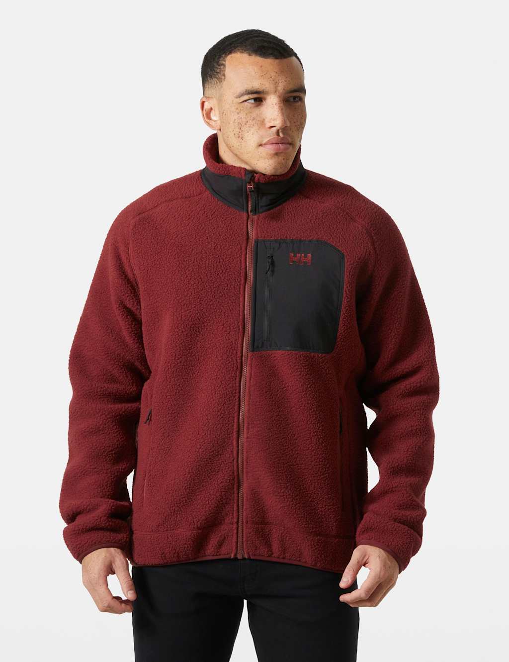 Helly Hansen Panorama Funnel Neck Zip Up Jacket Dark Red