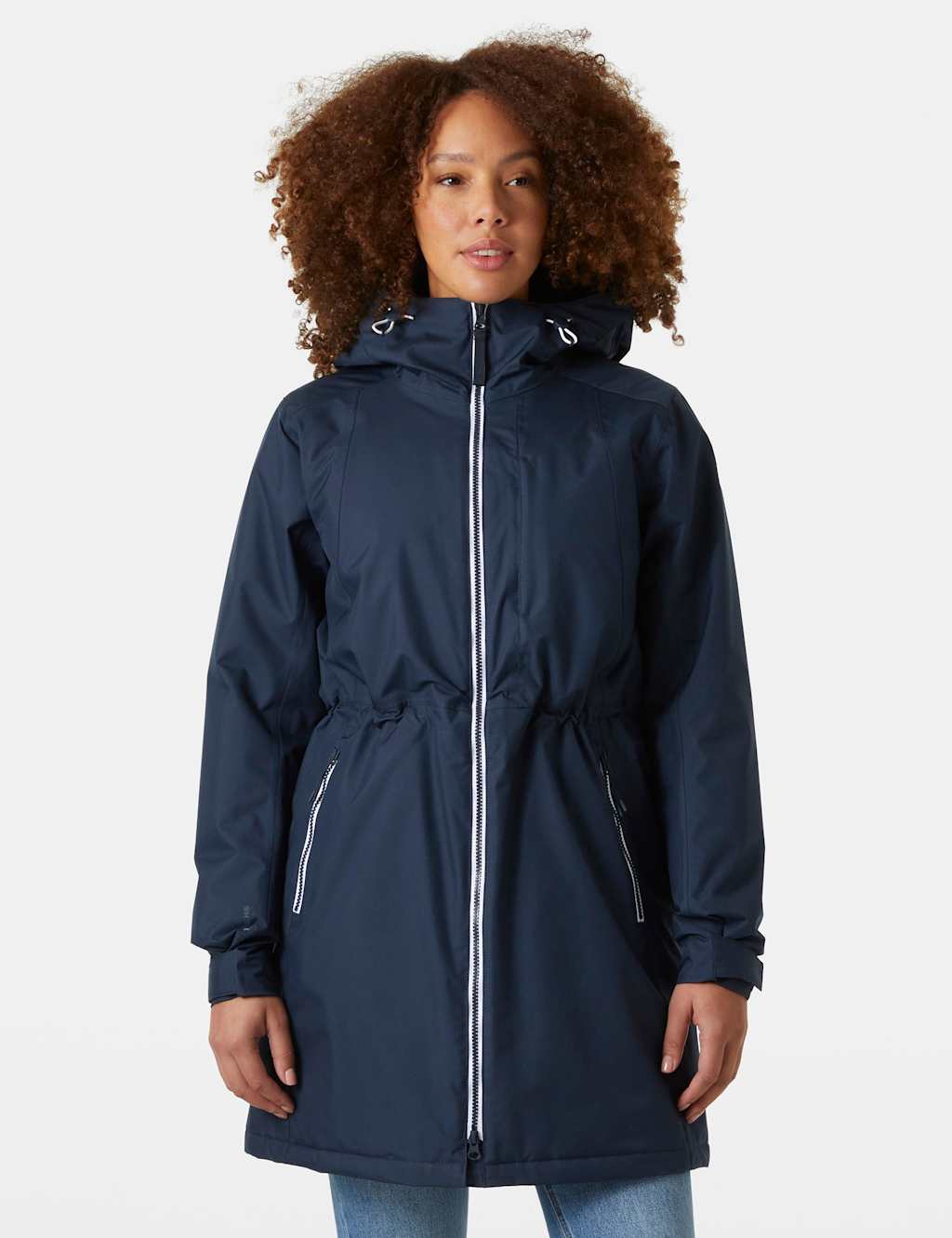 Helly Hansen Westport Padded Waterproof Longline Raincoat Navy
