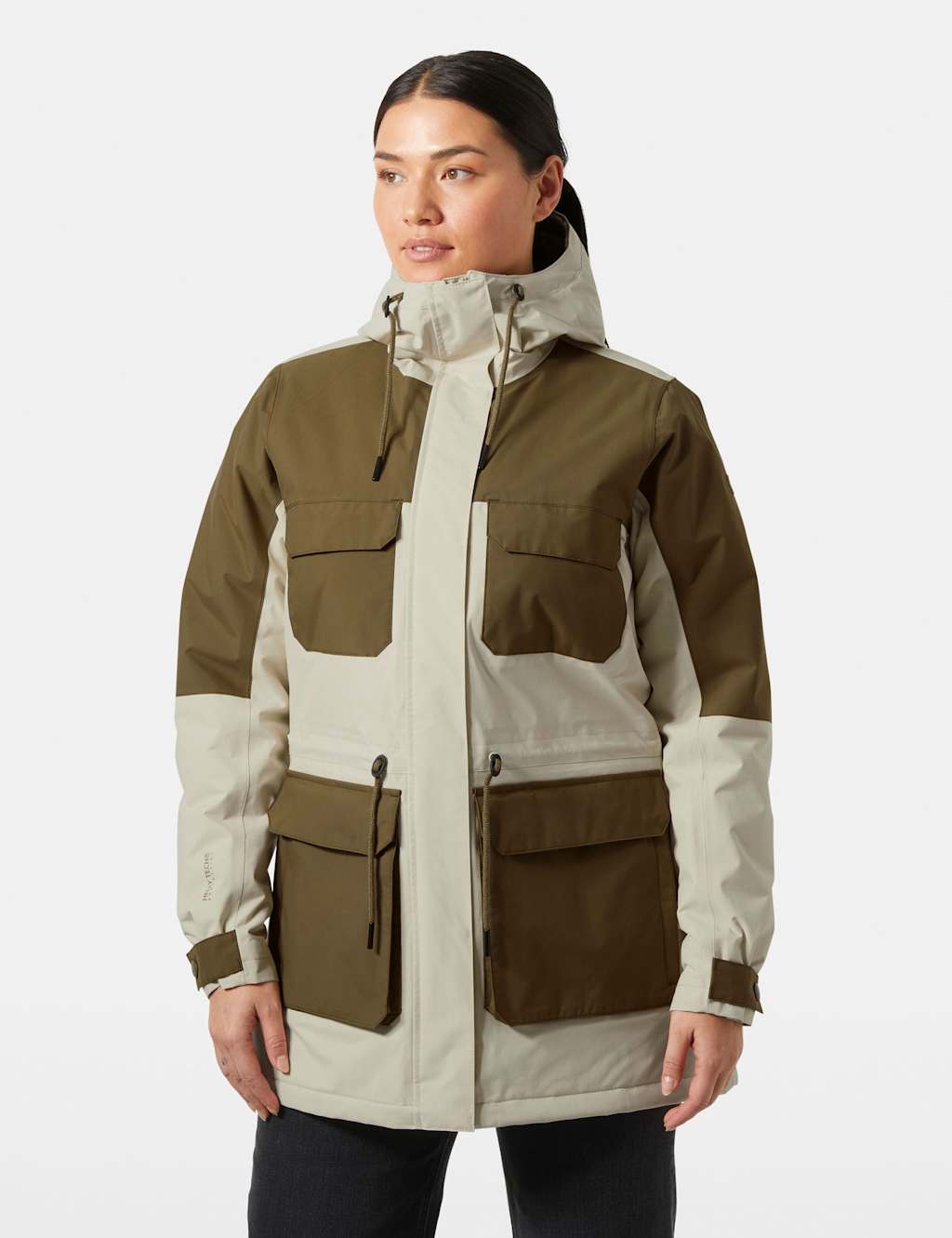 Helly Hansen Escape Waterproof Padded Hooded Parka Cream