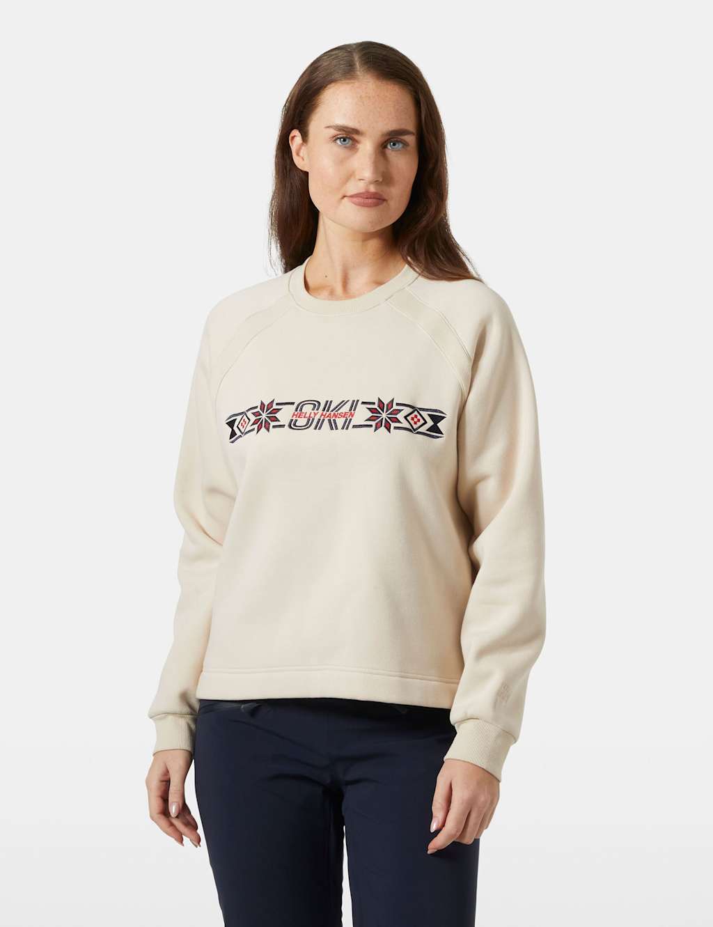 Helly Hansen Bliss Graphic Sweatshit Cream Mix