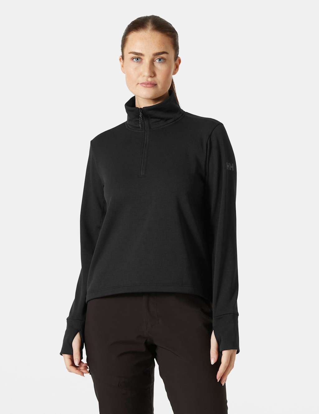 Helly Hansen Versalite Half Zip Funnel Neck Sweatshirt Black