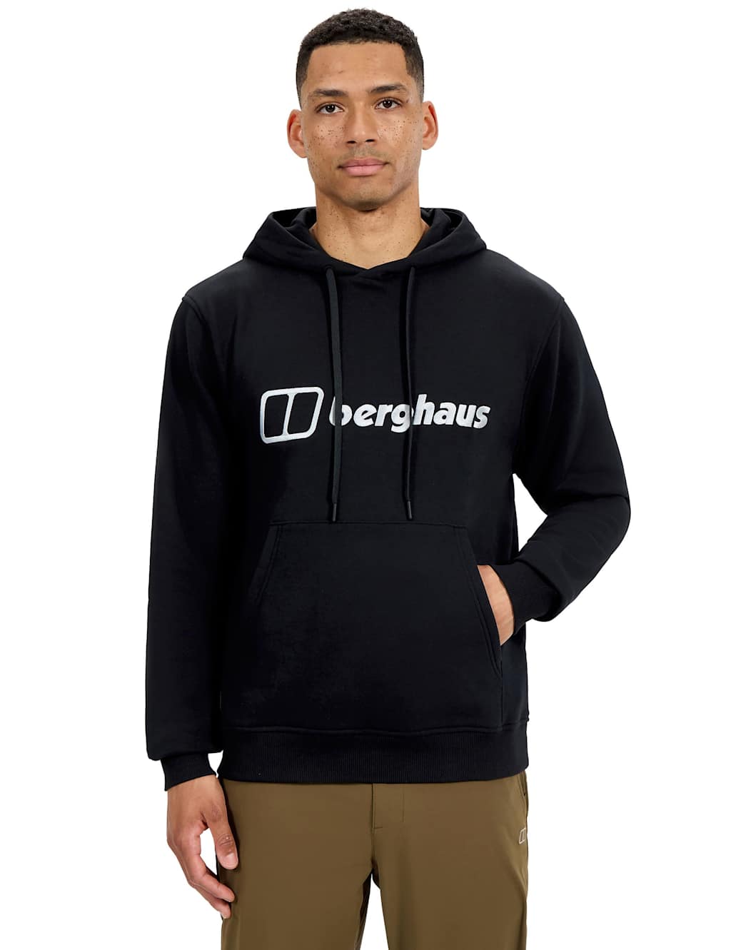 Berghaus Cotton Rich Drawstring Hoodie Black