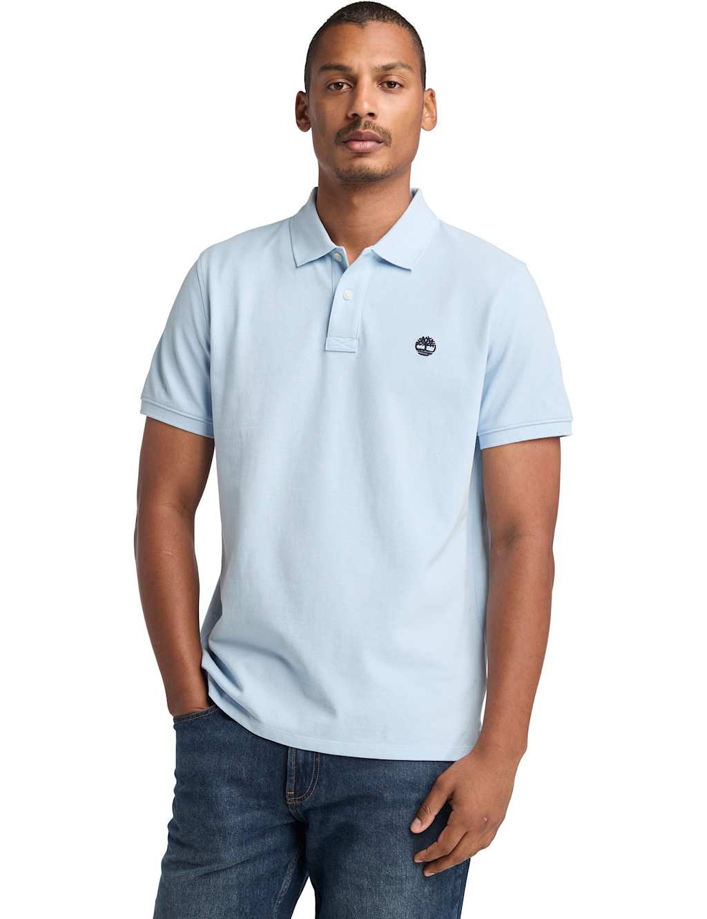 Pure Cotton Pique Polo Shirt
