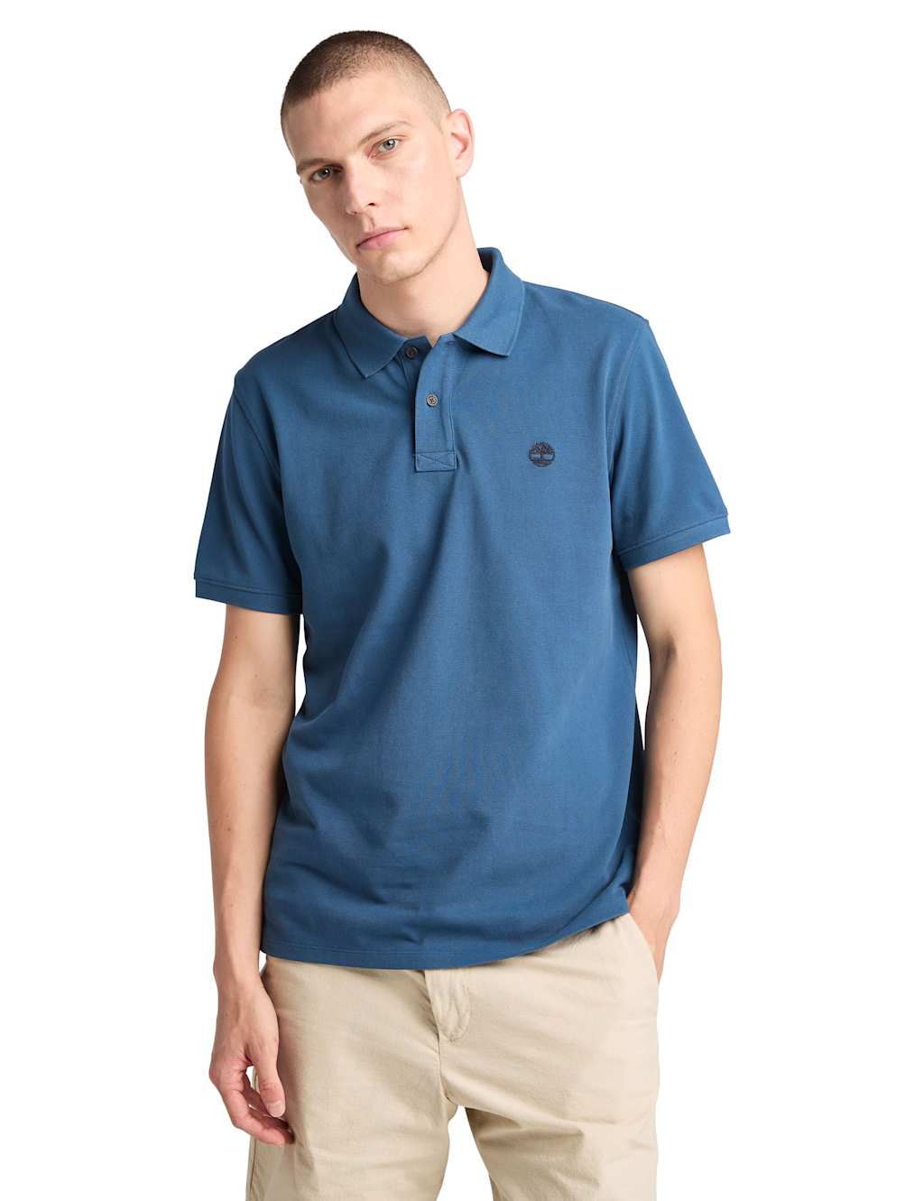 Pure Cotton Pique Polo Shirt