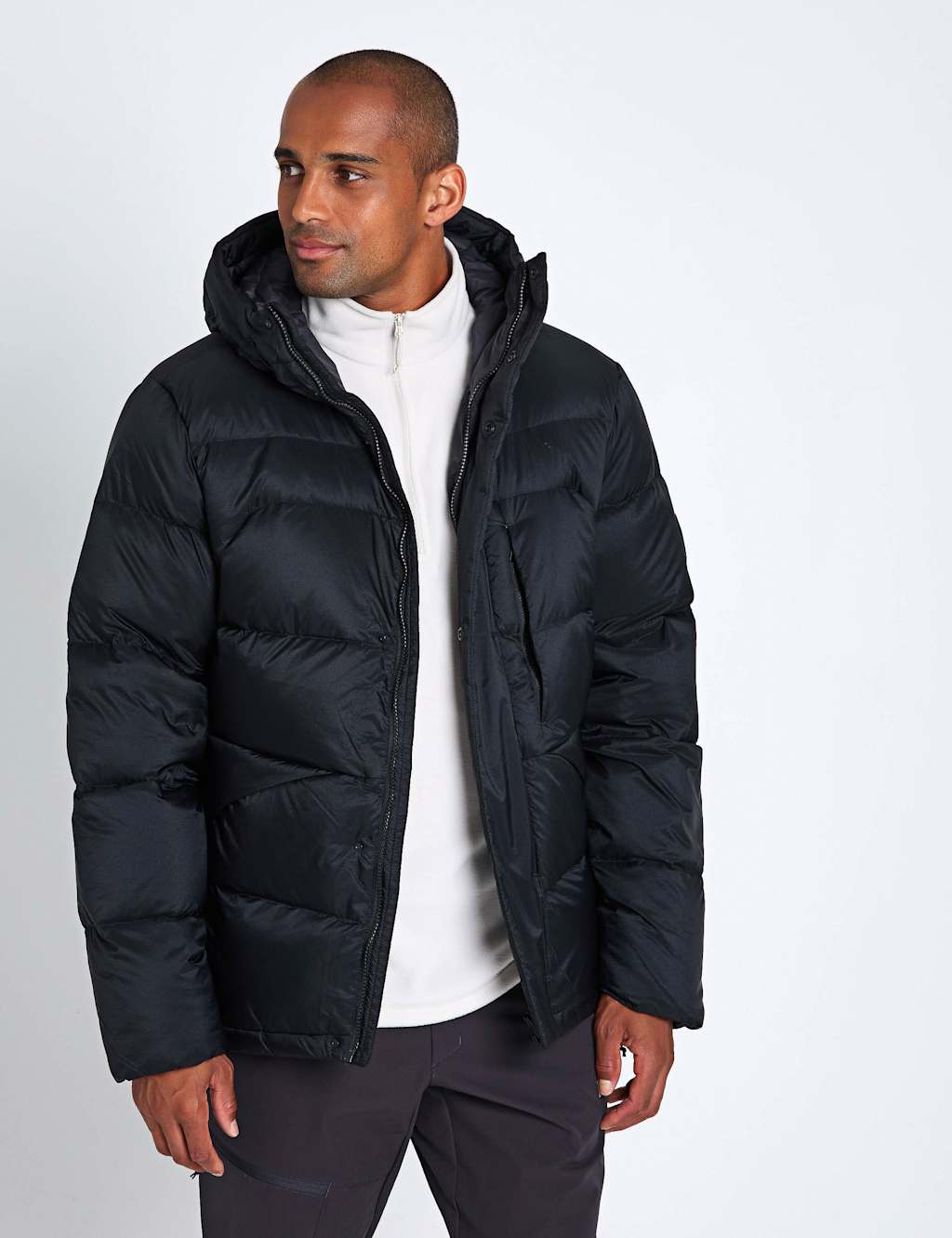 Jack Wolfskin Icy Hill Rds Hooded Puffer Jacket Black