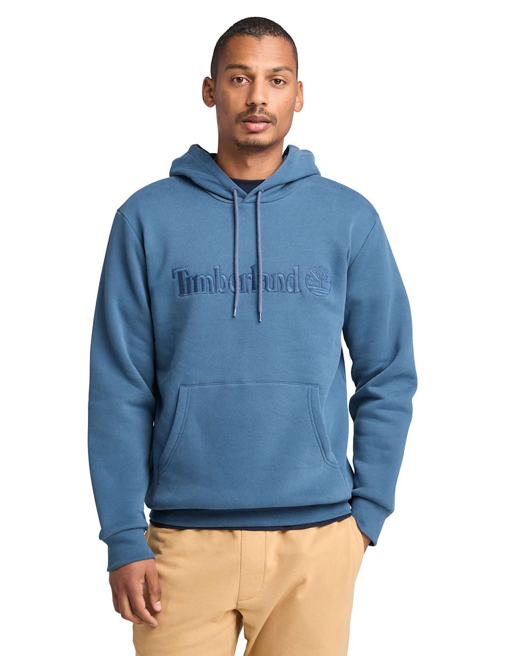 Hampthon Cotton Rich Logo Long Sleeve Hoodie